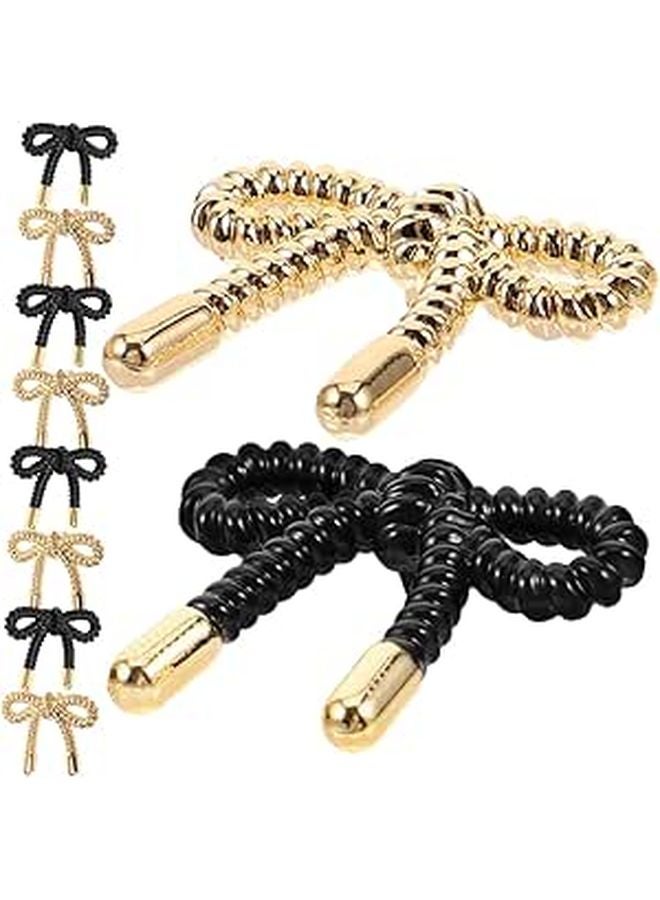 Bow Shape Metal Sewing Buttons Assorted Colors Light Gold Decorative Fasteners For Clothes - Image 1