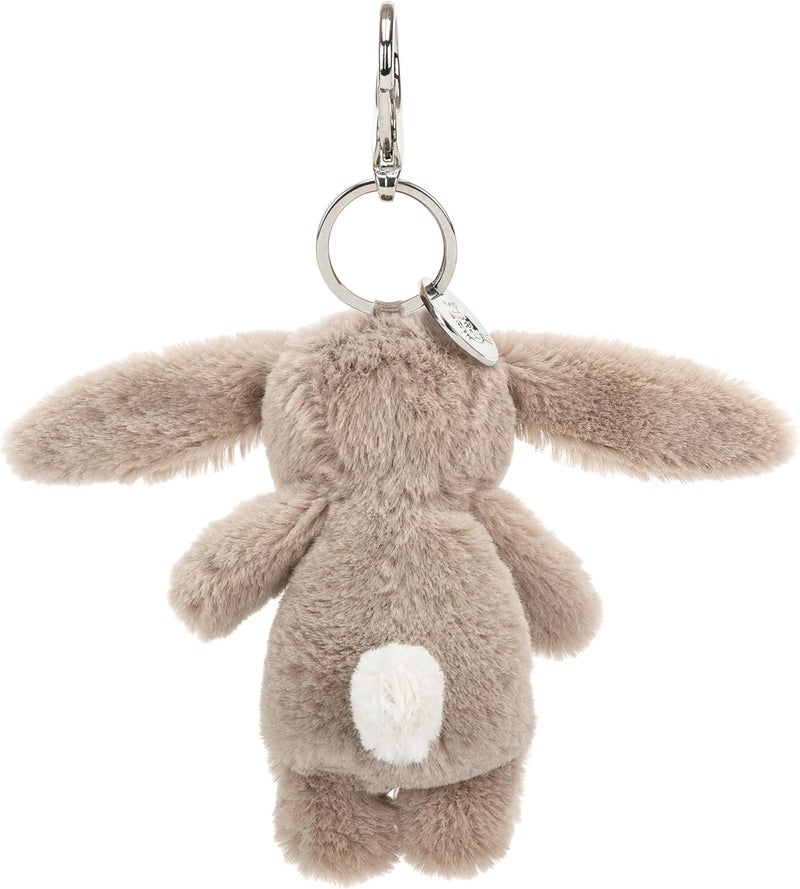 Jellycat Bashful Beige Bunny Bag Charm, 3.5-inch (8.9 cm) - Bunny Plush Keychain - Perfect Gift, Beige Bunny - Image 3