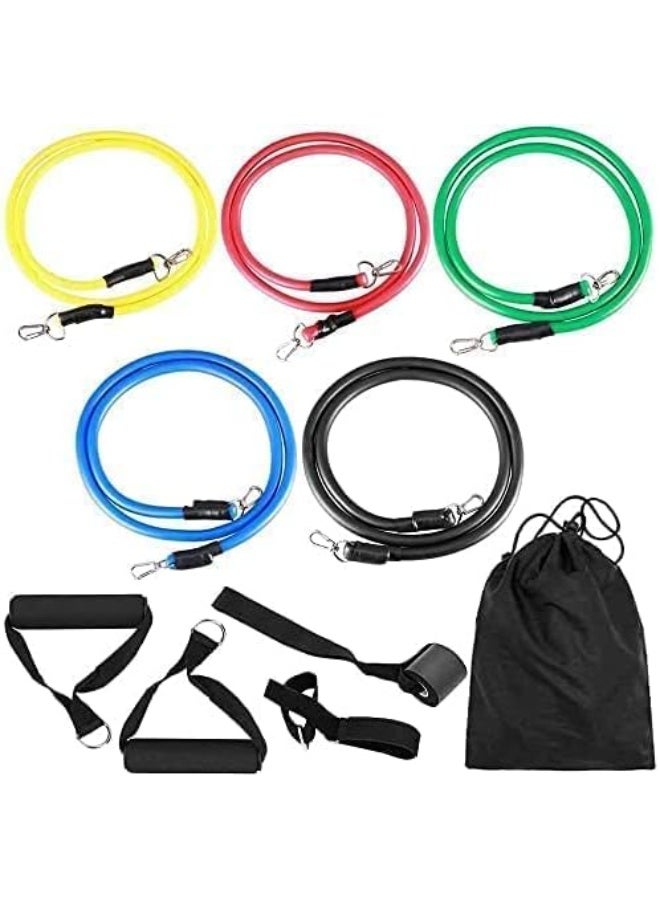 Dreamzon Power Resistance Bands with Handles | Home Gym Workout Exercise Band for Strength Training, Muscle Building & Fitness - Image 1