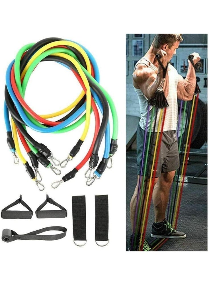 Dreamzon Power Resistance Bands with Handles | Home Gym Workout Exercise Band for Strength Training, Muscle Building & Fitness - Image 3