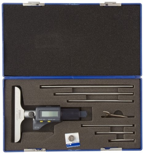 Fowler 54-225-456-0 IP54 Absolute Electronic Depth Micrometer with 0-6"/150mm Measuring Range - Image 2