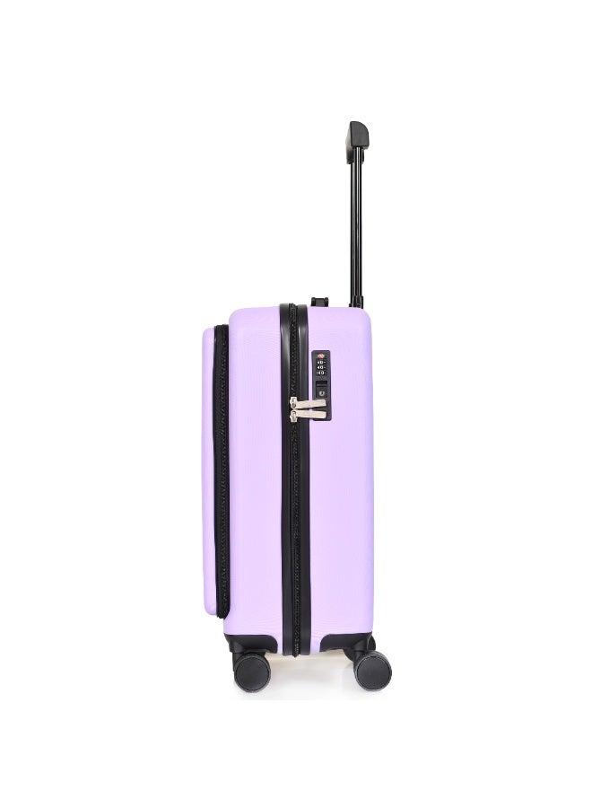Morano Cabin Luggage Carry-On Trolley Bag With 4 Spinner Wheels TSA Lock, 20 inch (purple) - Image 3