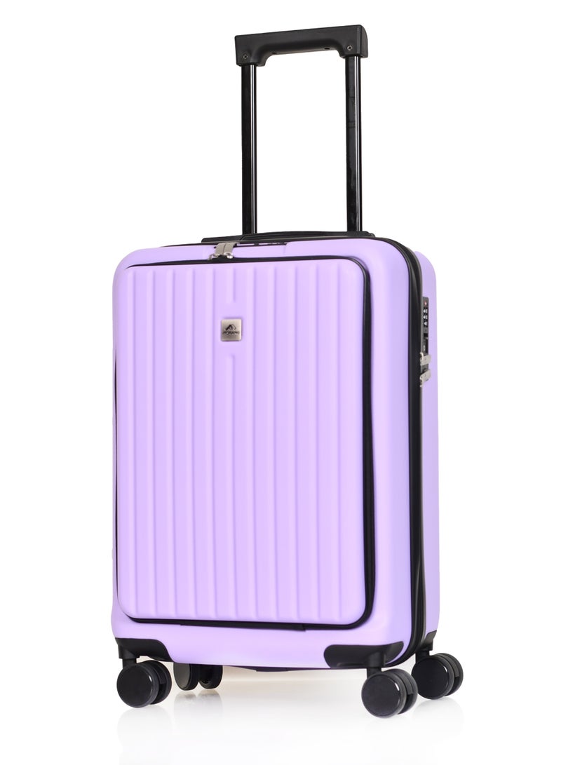 Morano Cabin Luggage Carry-On Trolley Bag With 4 Spinner Wheels TSA Lock, 20 inch (purple) - Image 1