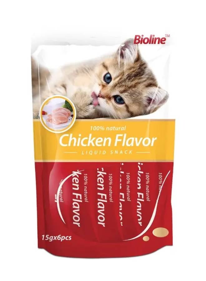 Bioline Cat Treats Chicken 15g x 6pcs