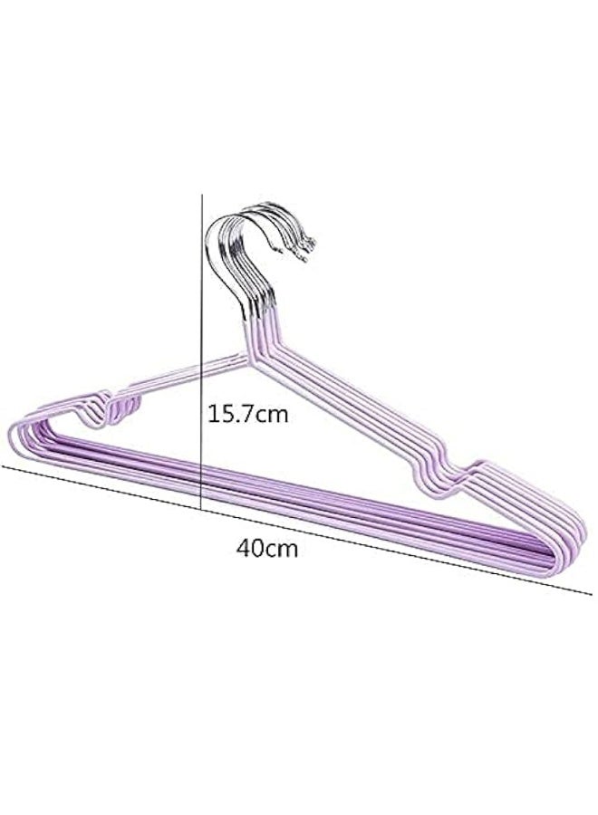 20-piece stainless steel clothes hanger set, one color, non-slip, code 188, color randomly selected - Image 5