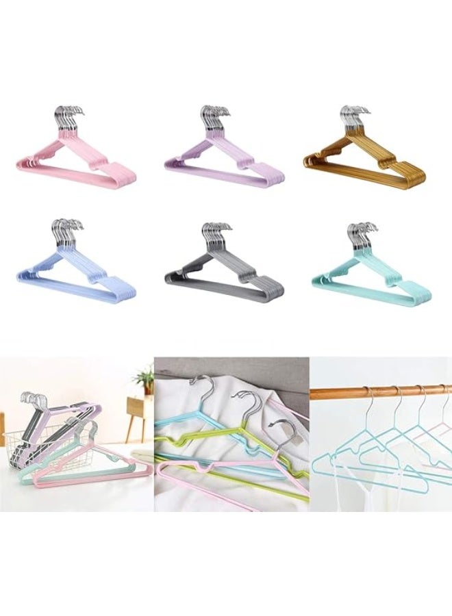 20-piece stainless steel clothes hanger set, one color, non-slip, code 188, color randomly selected - Image 3