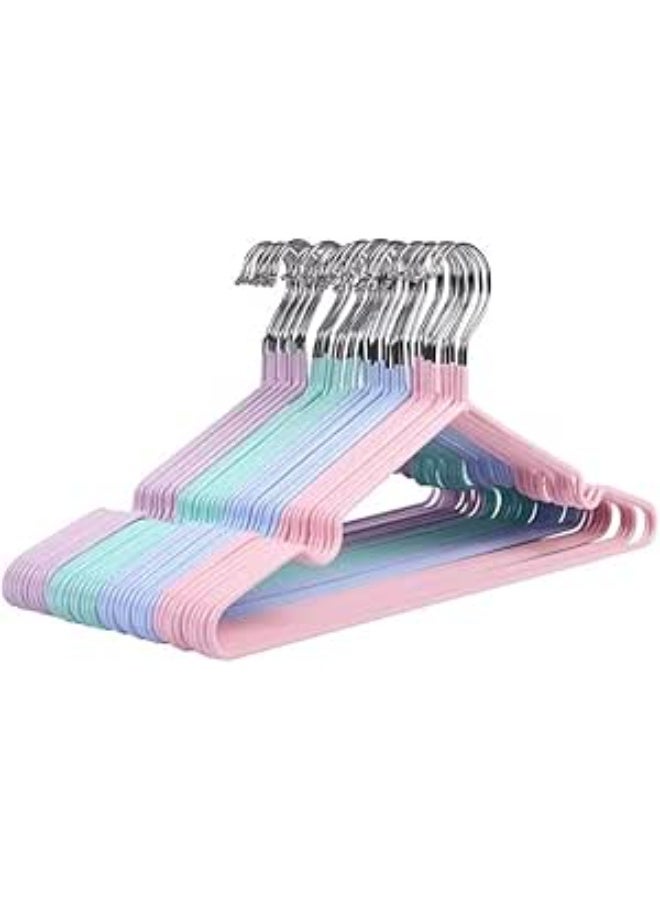 20-piece stainless steel clothes hanger set, one color, non-slip, code 188, color randomly selected - Image 1