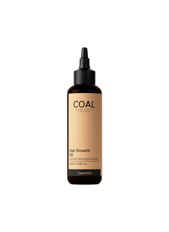 COAL CLEAN BEAUTY - Hair Growth Oil With Bhringraj & Onion 4X Potential To Make Hair Grow Faster | Men & Women | All Hair Types | 100Ml - Image 1