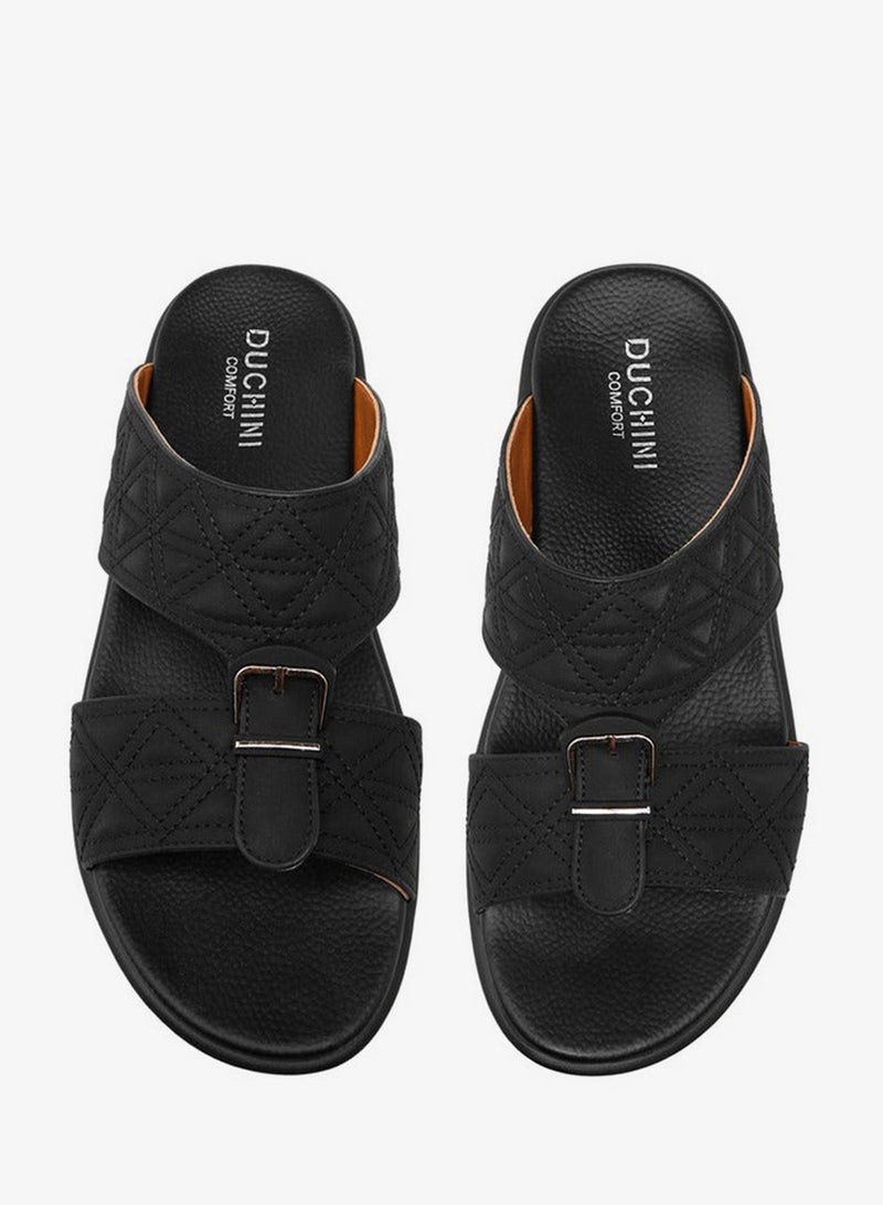 DUCHINI Men Buckle Accent Arabic Sandals Ramadan Collection - Image 1