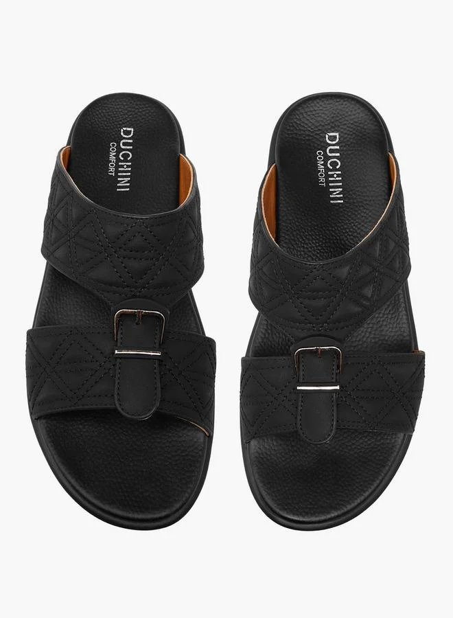 DUCHINI Men Buckle Accent Arabic Sandals