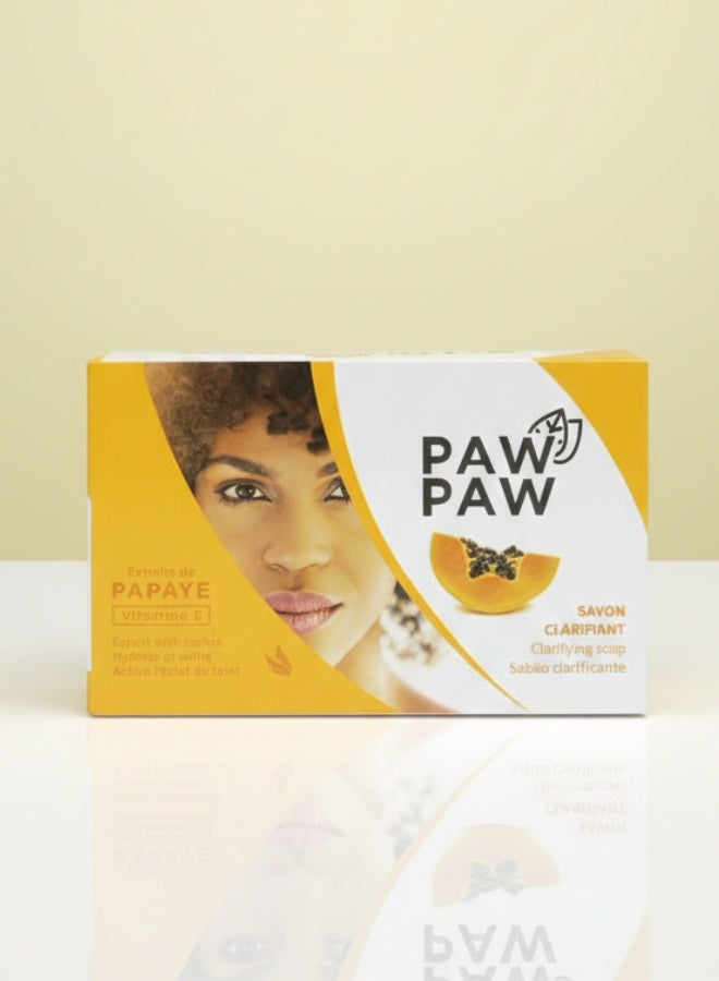 باو باو صابونة باو باو لتفتيح البشرة بخلاصة البابايا وفيتامين اي 180 جم للتقشير والترطيب والتنظيف العميق