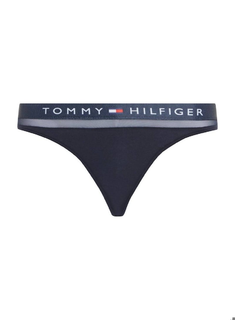 TOMMY HILFIGER Women's Thong - Cotton, Blue - Image 2