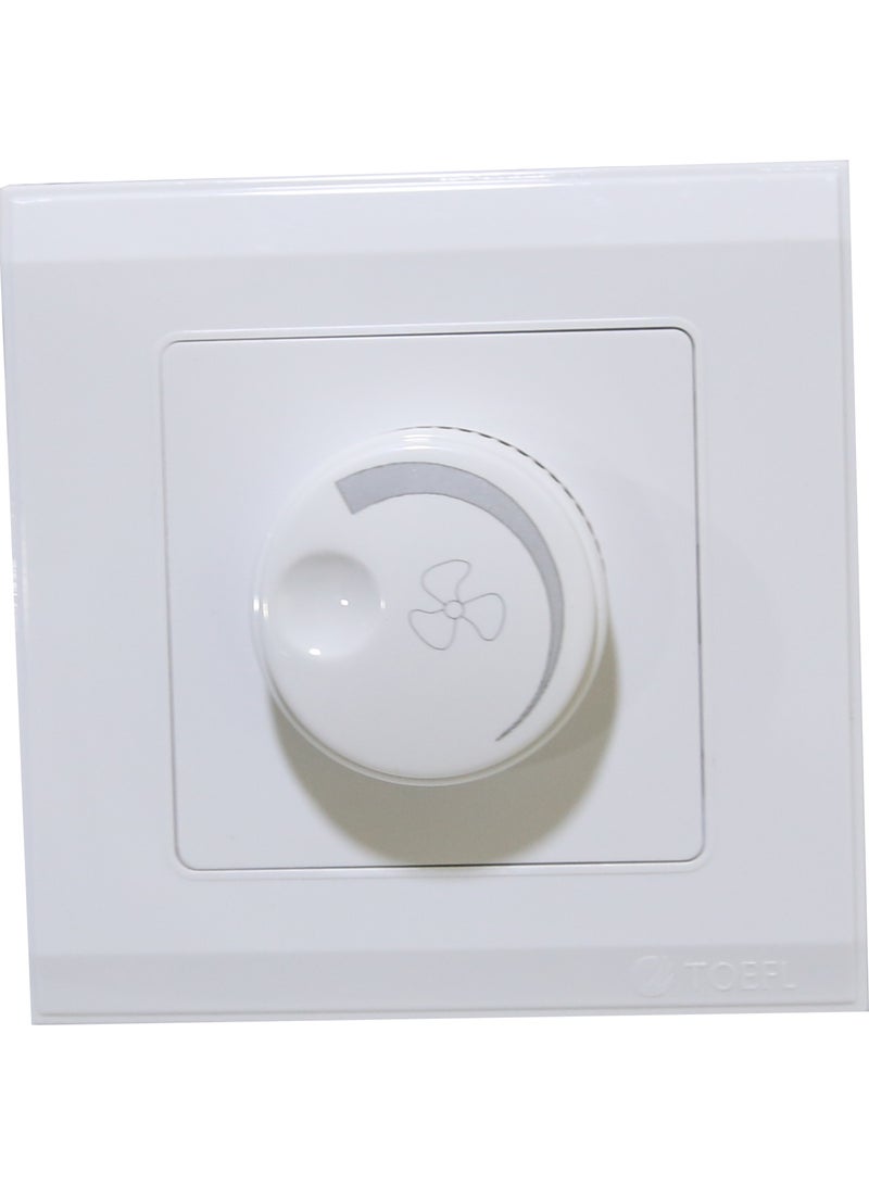TOEFL Fan dimmer switch, 500 watts, white color