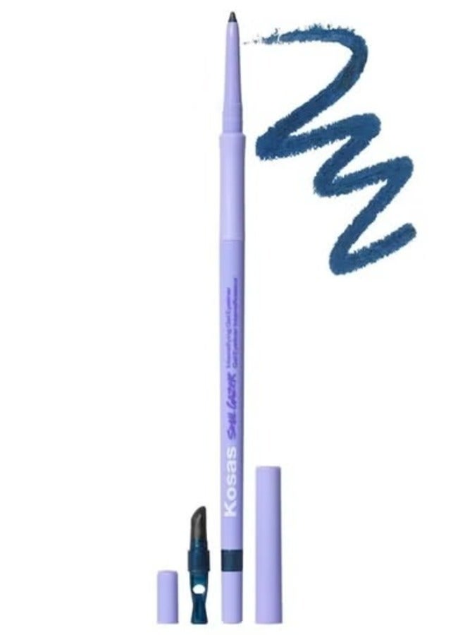 Kosas Soulgazer Waterproof Gel Eyeliner - Long-Lasting, Cosmic - Deep Aqua Satin 0.35g - Image 1
