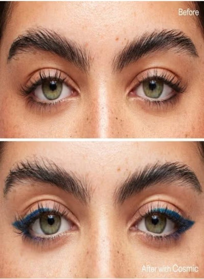 Kosas Soulgazer Waterproof Gel Eyeliner - Long-Lasting, Cosmic - Deep Aqua Satin 0.35g - Image 4