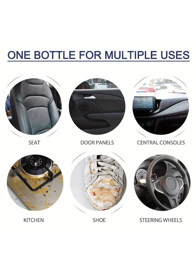 100Miles Combo - Buy 3pcs 100Miles Multi-Purpose Foam Cleaner 650ml  Powerful Cleaning Spray for Car Interior, Fabric Seats, Leather, Dashboard, Door Panels, Kitchen Surfaces, Shoes & Upholstery – Quick Dry & Easy Use - Image 4