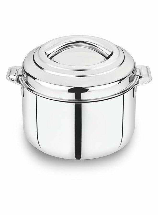 VISAXMI Stainless Steel Insulated Casserole 3000 ml | Double Wall Insulated Hot Pot | Easy to Carry Hot Boxes for Kitchen | Hot Food, Easy to Store | 29 cm Diameter - Image 1
