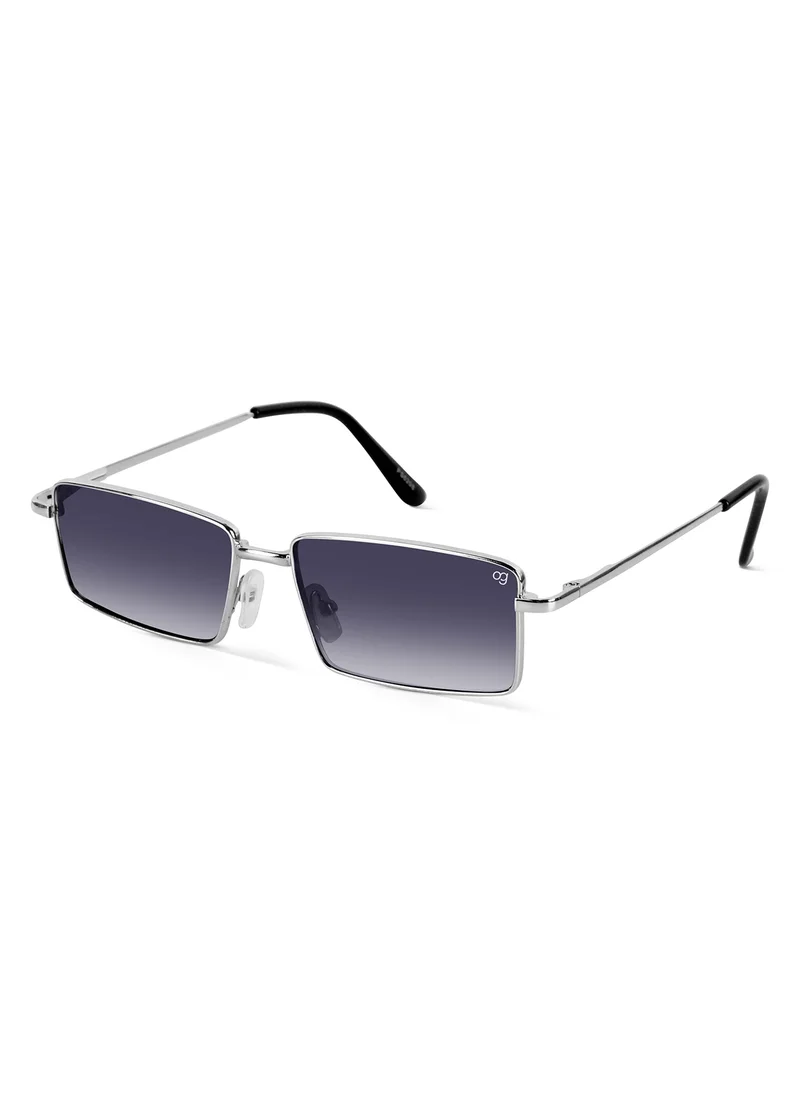 Woggles Alhena Gradient Black Rectangle Sunglasses