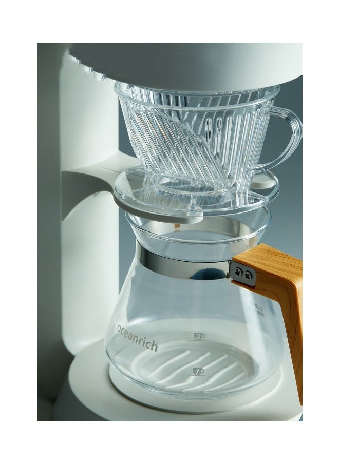 Oceanrich - Oceanrich Automatic Hand Coffee machine Small drip American brewing machine for home use, one click start, make hand brewing easier, white - Image 1