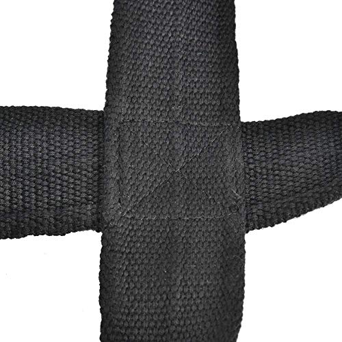 MOOCY Figure 8 Straps for Deadlift, Weight Lifting, Shrugs, and Weightlifting. Heavy Duty Cotton, Wrist Straps for Men, Women, Weight Lifting, Deadlifts - Deadlifting Straps(Small, Black) - Image 5
