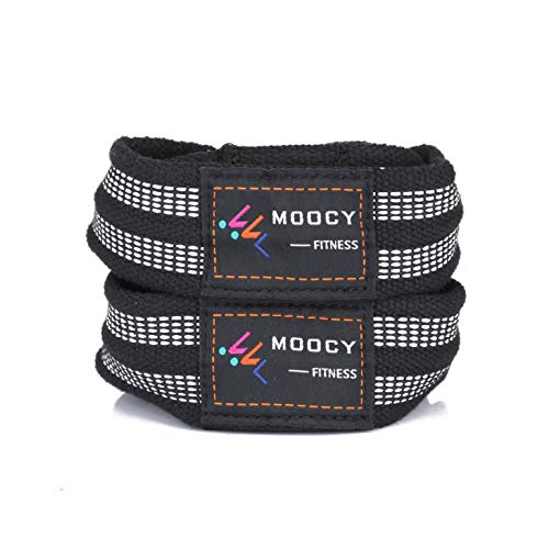 MOOCY Figure 8 Straps for Deadlift, Weight Lifting, Shrugs, and Weightlifting. Heavy Duty Cotton, Wrist Straps for Men, Women, Weight Lifting, Deadlifts - Deadlifting Straps(Small, Black) - Image 4