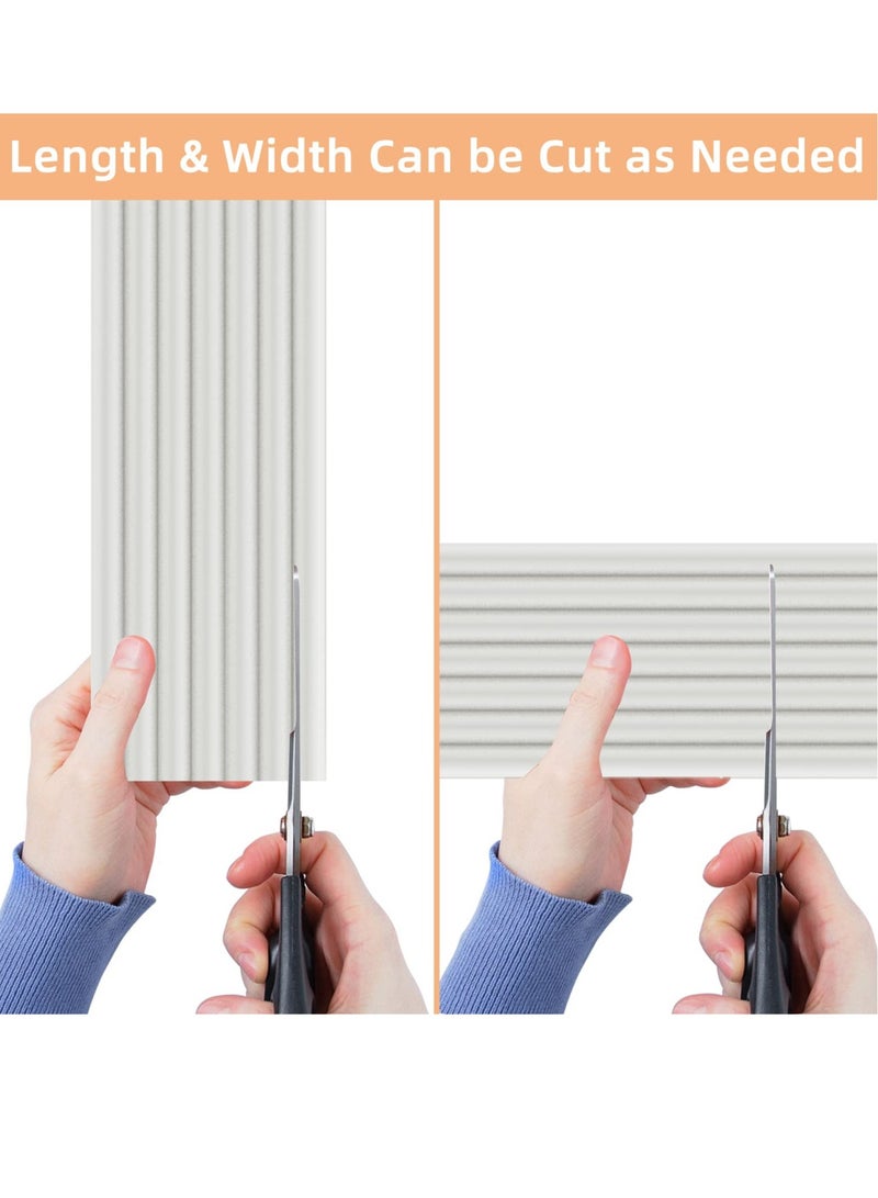 Excefore Baby Proofing 32.8ft Edge Corner Protector, Extra-Wide Soft Safety Guards, Proof Foam Padding, with 3M Strong Adhesive Double Sided Tape, Baby Proofing Padding, for Fireplace, Desk, Table (White) - Image 5