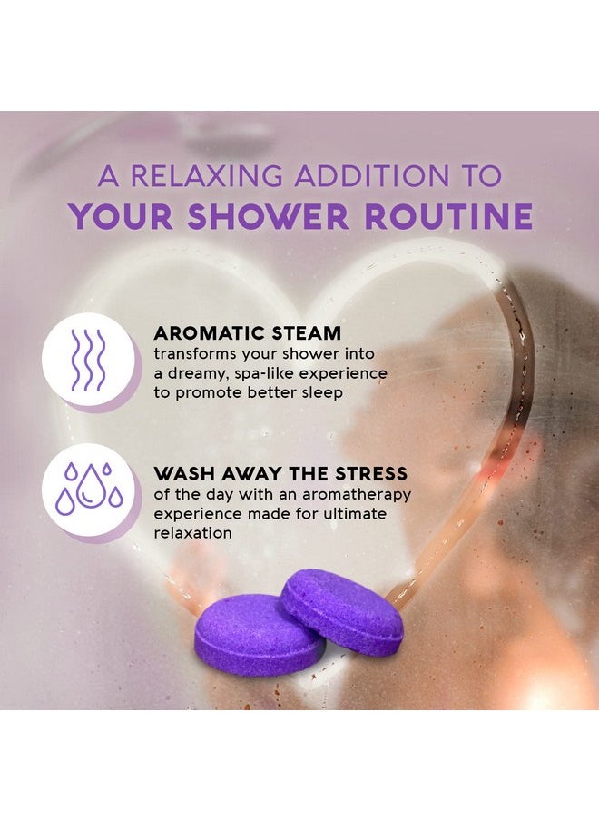 Nature's Beauty Nature's Beauty Aromatherapy Lavender Chamomile Sleep Shower Steamers Gift Set Single-Pack, Luxury, Fizzy, Spa Shower Steamer to Help Calm + Soothe The Senses, 16.8 oz | 16 ct ea (1 Pack)  - Image 2