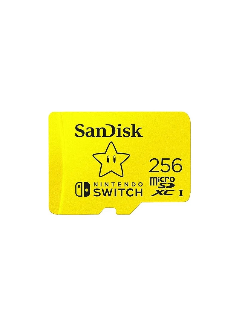 بطاقة MicroSDXC مرخصة لجهاز Nintendo Switch - SDSQXAO-256G-GNCZN - Image 1