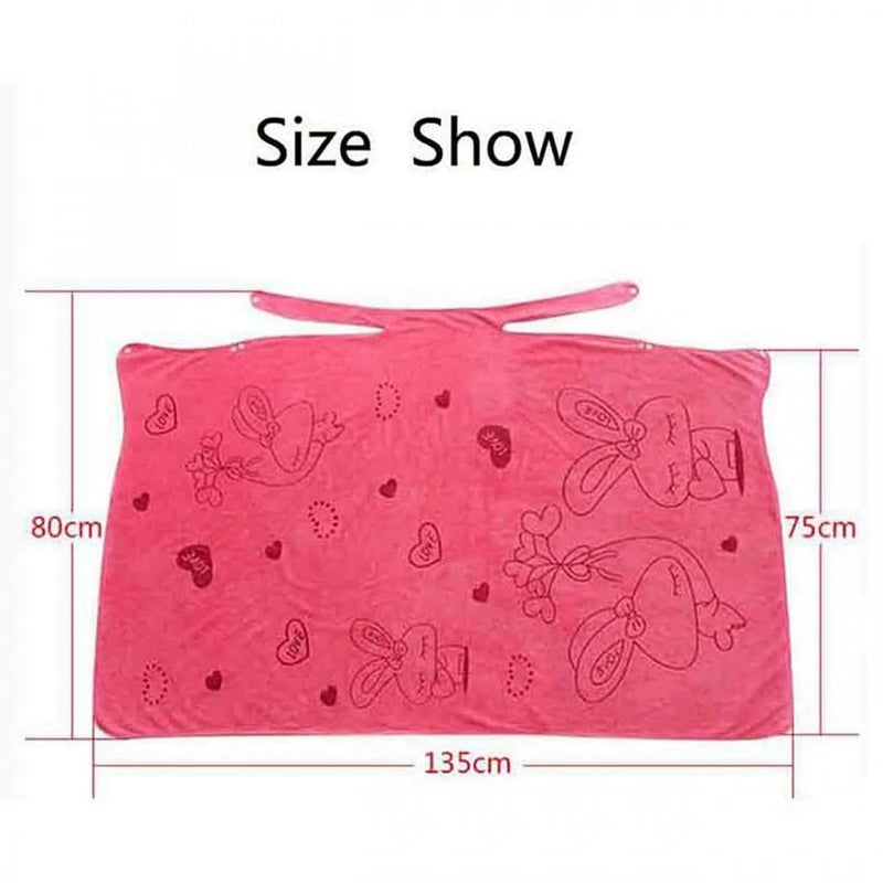 AJKN Microfiber Soft Bath Towel for Women - Wearable Spa Shower Towel Dress - Quick Dry, Lightweight, Fashionable Bathrobe for Beach, Spa, or Home Use - Magic Wrap Towel (Multicolor) - Image 4