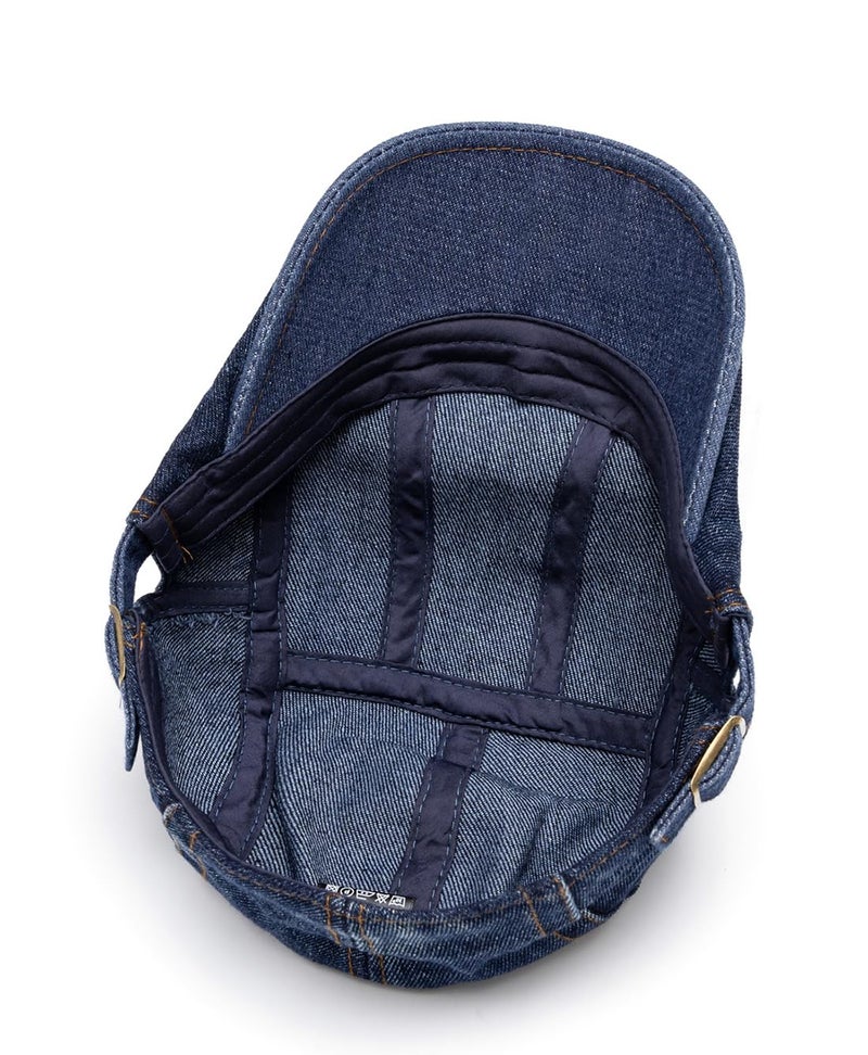 Quanhaigou Unisex Denim Flat Ivy Gatsby Newsboy Cabbie Driving Hat Cap, Jean Blue, One Size - Image 5