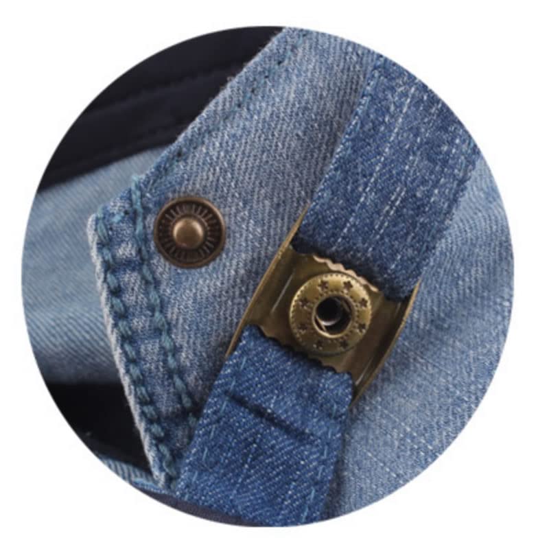 Quanhaigou Unisex Denim Flat Ivy Gatsby Newsboy Cabbie Driving Hat Cap, Jean Blue, One Size - Image 4