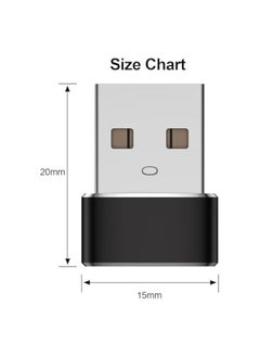 erorex USB C to USB Adapter 3 Pack, Type C Female to USB A Male Charger Cable Converter for iWatch Ultra 9 8 7 SE,iPhone 15 14 13 12 11 Pro Max,iPad Pro Air 9 10 6 Mini  - Image 4