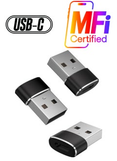 erorex USB C to USB Adapter 3 Pack, Type C Female to USB A Male Charger Cable Converter for iWatch Ultra 9 8 7 SE,iPhone 15 14 13 12 11 Pro Max,iPad Pro Air 9 10 6 Mini  - Image 1