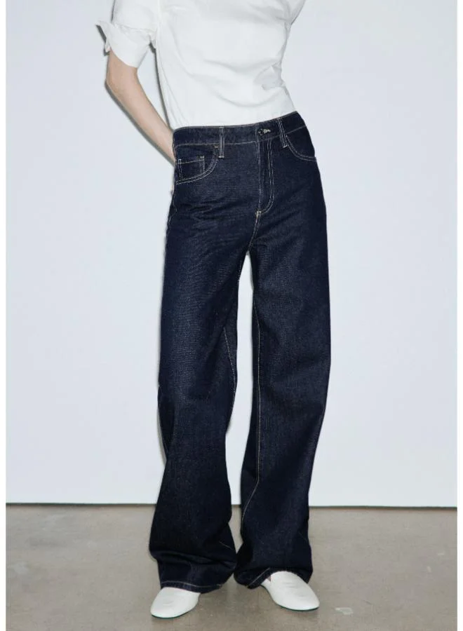 Mango Danila high-waisted wide leg jeans
