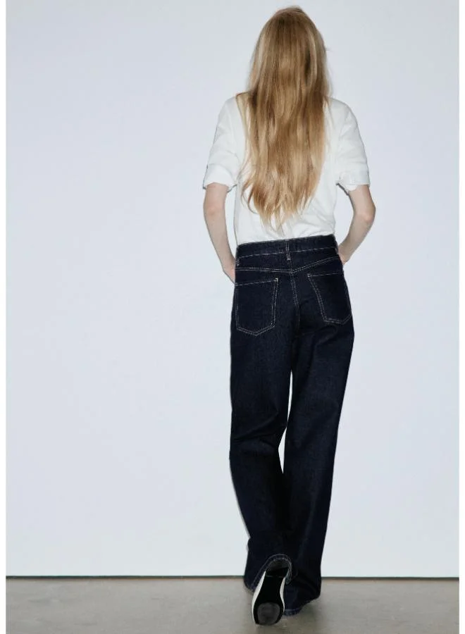 Mango Danila high-waisted wide leg jeans