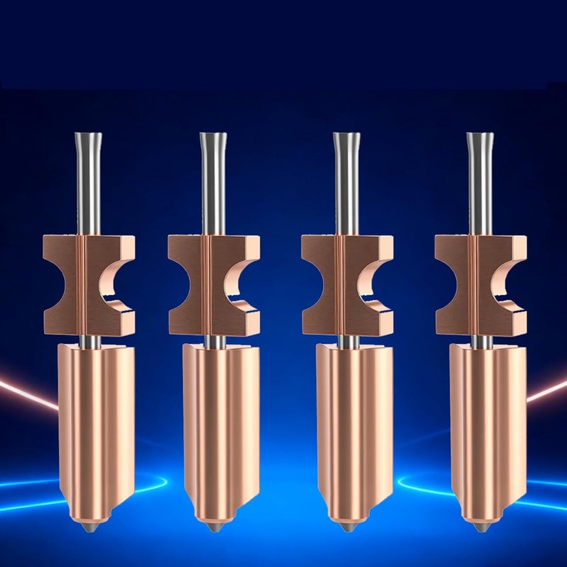 Flashforge AD5X Upgraded Bimetallic Hardened Steel Nozzle 0 25mm Nickel Plated Replacement Part - Image 3