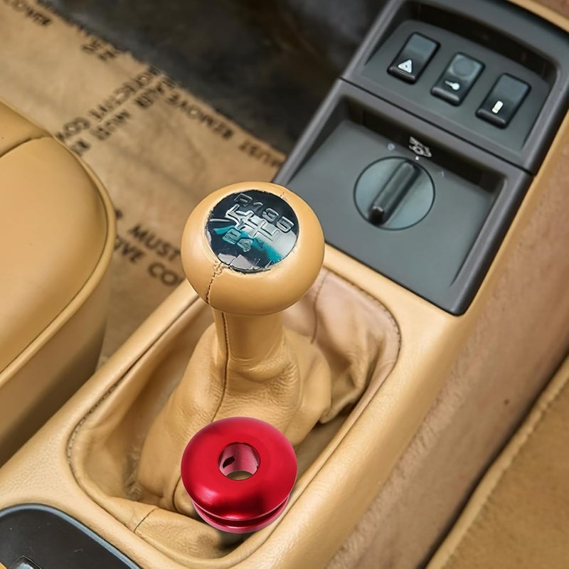 Quick assemble Veemoon Shift Knob Boot Limiter with Red Mount, Manual Gear Shifter Stopper and Shift Boot Collar, Car Gear Knob Accessories for Interior Automotive Use All preference matching build - Image 4