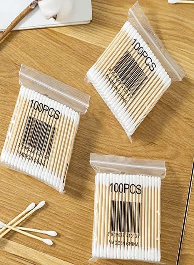 SKAB® Round Heads, Ear Cleaner Buds 100% Biodegradable & Environment-Friendly Cotton Swab Stick Multi-Functional Tool for Cleaning Needs (200 Set) - Image 2
