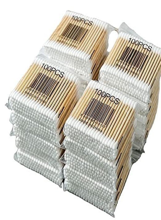SKAB® Round Heads, Ear Cleaner Buds 100% Biodegradable & Environment-Friendly Cotton Swab Stick Multi-Functional Tool for Cleaning Needs (200 Set) - Image 1