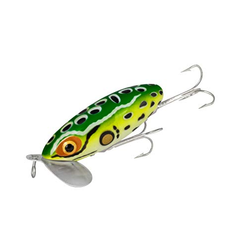 Arbogast Jitterbug Topwater Bass Fishing Lure - Excellent for Night Fishing, Freshwater Fishing Gear and Accessories, Leopard Frog, 3", 5/8 oz - Image 5