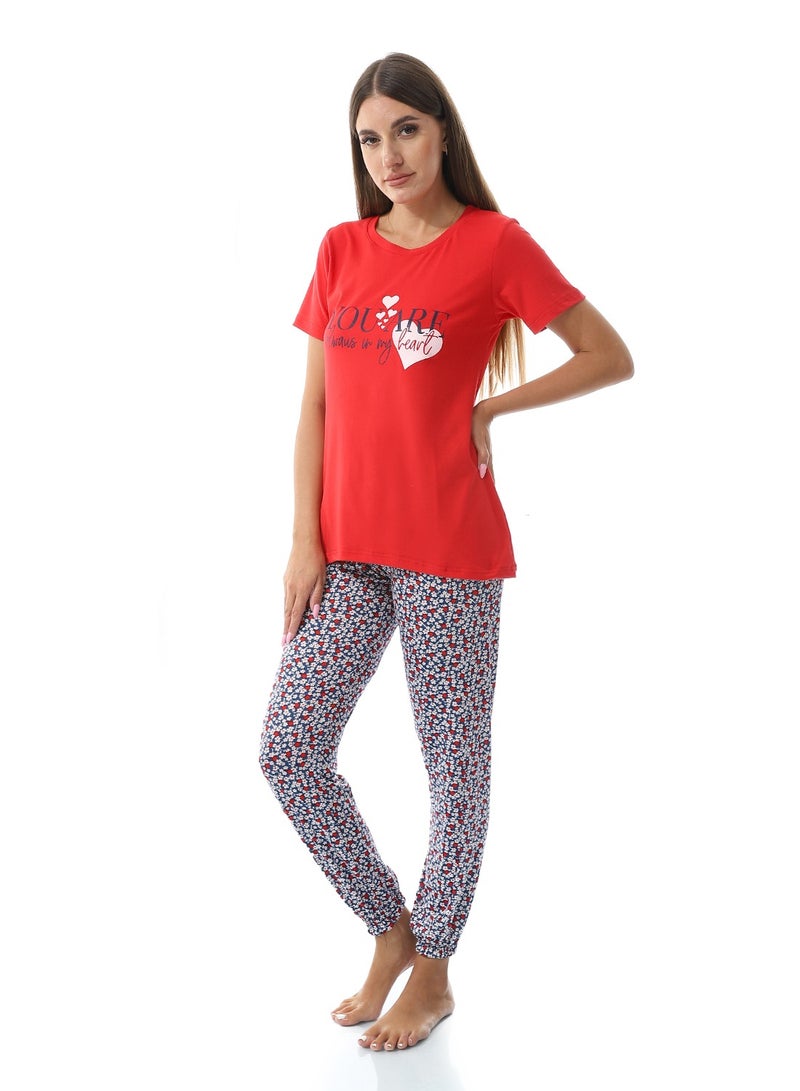 سيزار بيجامة حريمي نصف كم - Image 2