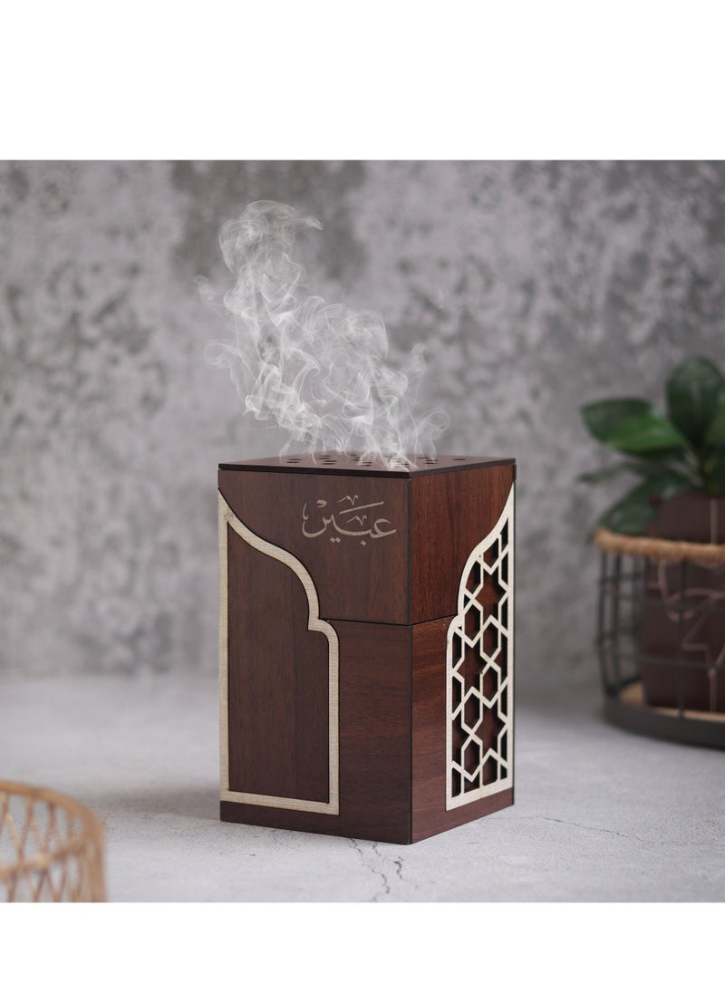 Story Of Candle - An Incense Burner Made of Luxurious Wood with an Elegant and Distinctive Decoration and Comes with an Arabic Name - Image 1