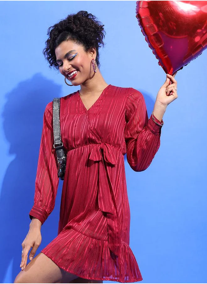 طوكيو توكيز Striped Mini Dress