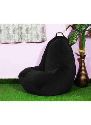 THE BEAN BAG THEORY Parda Online Soft Fabric Tear Drop Design XXXL Black Bean Bag Cover Without Beans Ideal for Office and Home Use Molfino Fabric Craftsmanship - pzsku/ZD3B3854E803FC6F10A98Z/45/1745821271/3e3bf970-cca7-4e84-9966-538a7f40992a