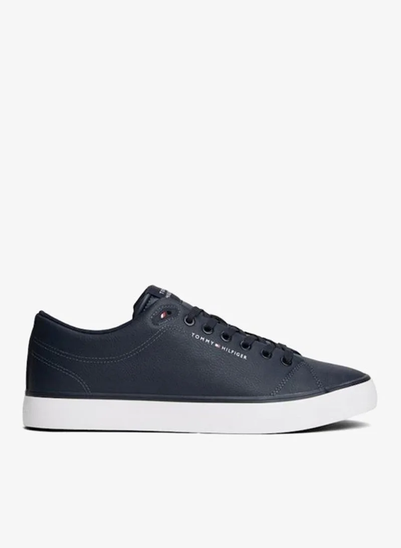 TOMMY HILFIGER Logo Lace-Up Trainers With Leather