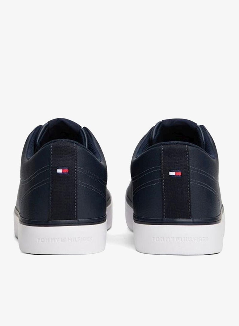 TOMMY HILFIGER Logo Lace-Up Trainers With Leather - Image 4