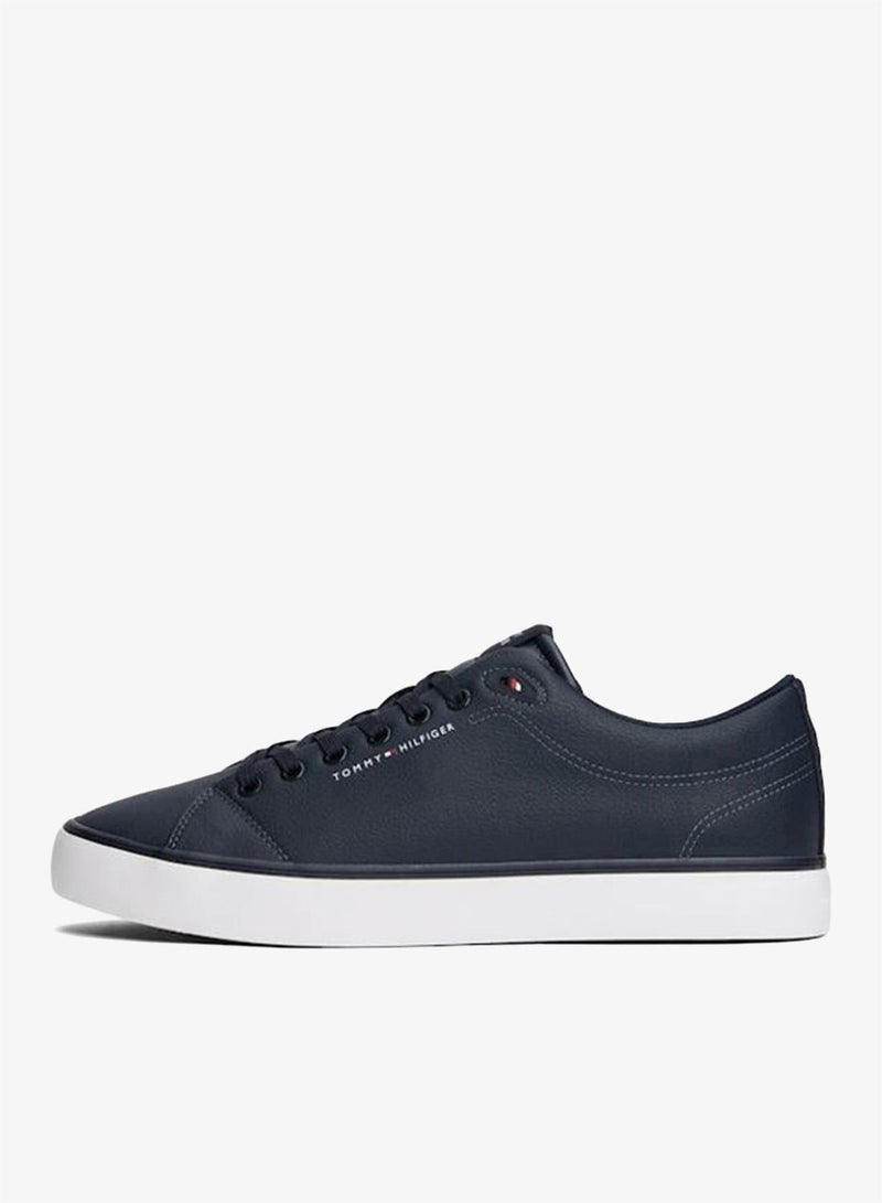 TOMMY HILFIGER Logo Lace-Up Trainers With Leather - Image 3