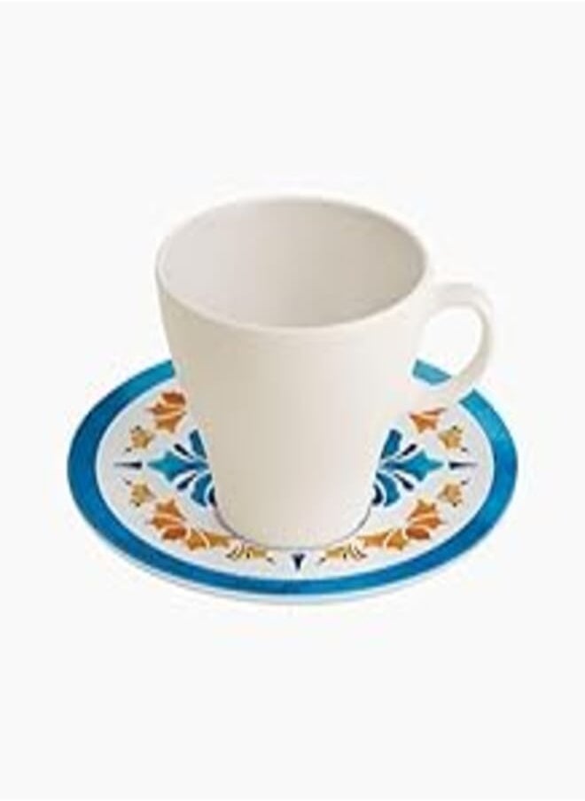 Moments Moments Cup Set with Saucer 6-Pieces, Ivory/DOVE 
