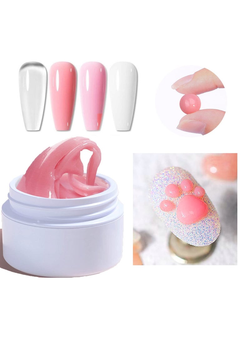 SYOSI جل بناء صلب للأظافر، جل تشكيل الأظافر، جل بناء صلب غير لزج، جل تمديد أظافر صلب مطور، جل تشكيل ثلاثي الأبعاد لتصميم فن الأظافر - Image 1