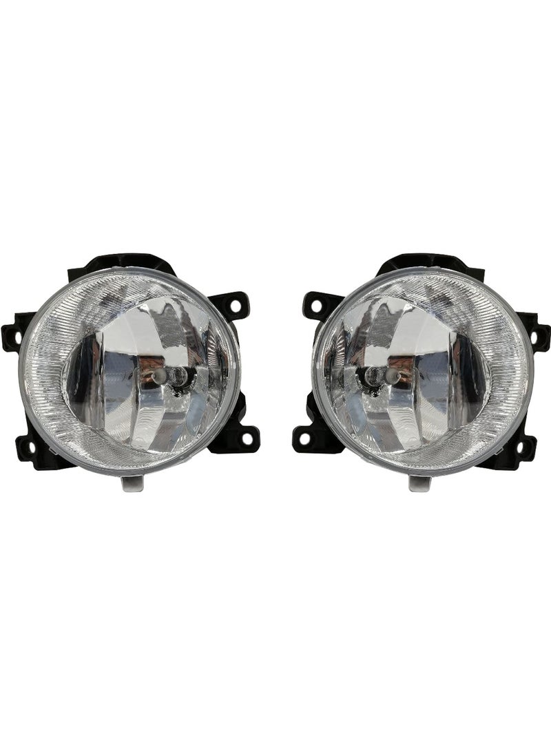 طقم مصابيح ضباب لسيارة تويوتا لاند كروزر 2012، لمبة هالوجين H16 بقوة 12 فولت/28 واط، عدسة زجاجية شفافة - LC2012TY-CH - Image 3